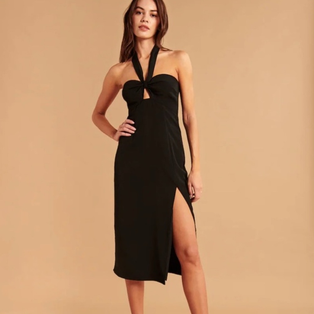 Abercrombie & Fitch Black Strapless Dress